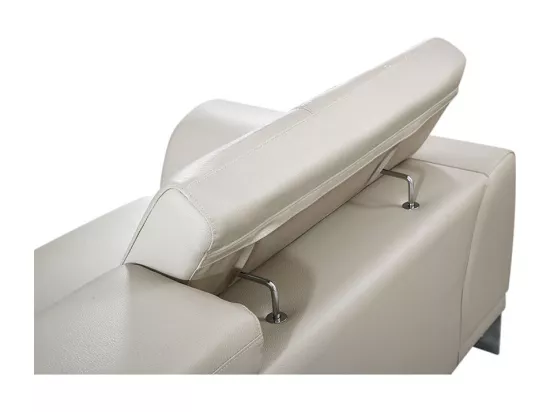 Canapé 2 places Cuir HAVANA Beige - Angle Droit