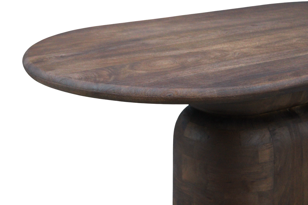 Eettafel Lissabon ovaal kolompoot 200cm