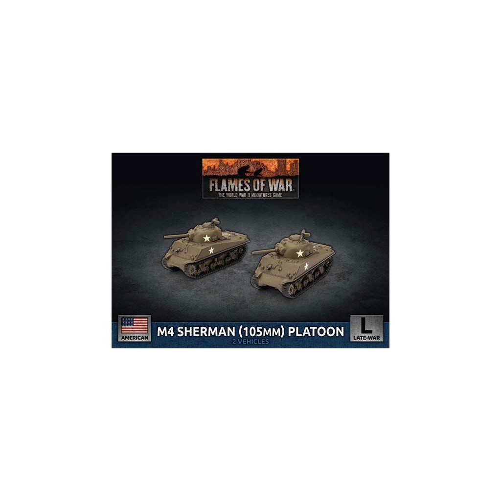 Flames of War - M4 Sherman (105mm) Assault Gun Platoon