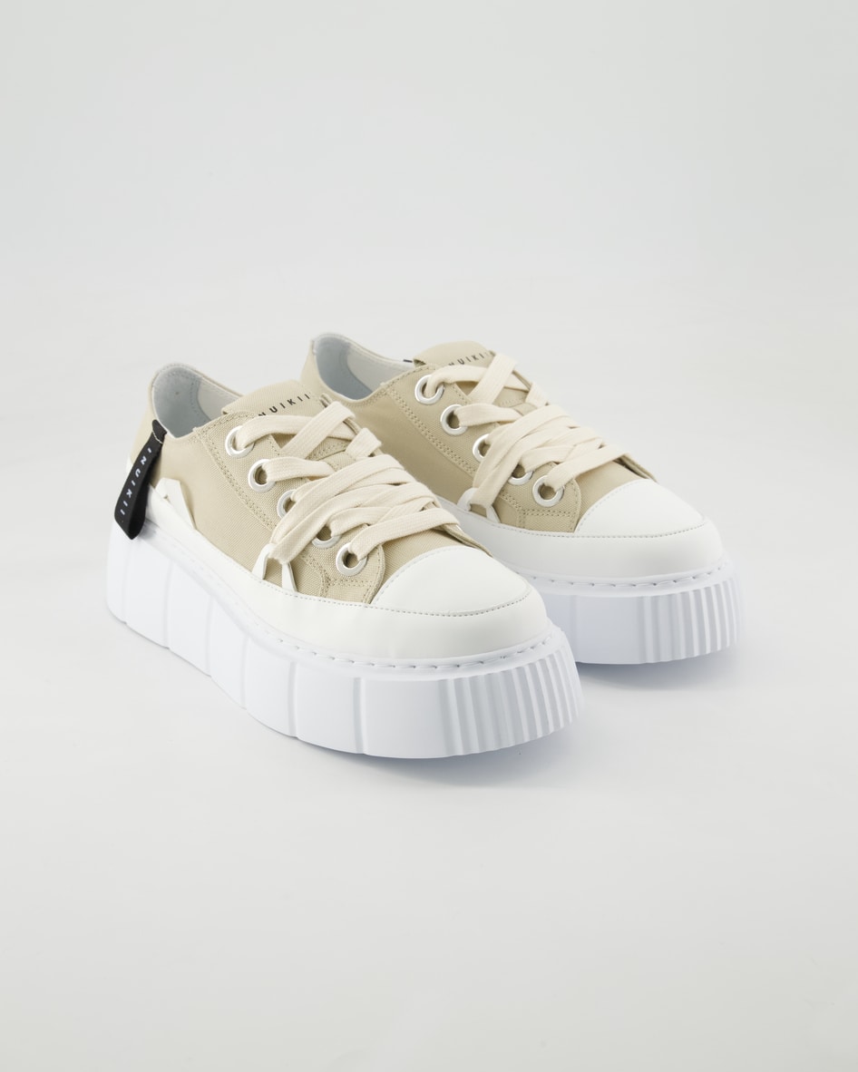 Inuikii Matilda Canvas Low Sneaker in Beige