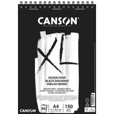Bloc à croquis et études XL Noir, A3, noir