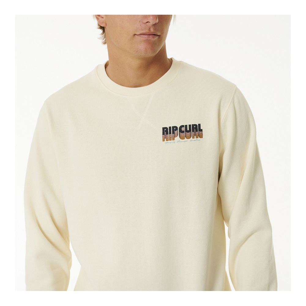 Rip Curl SURF REVIVAL - Sweat Homme bone