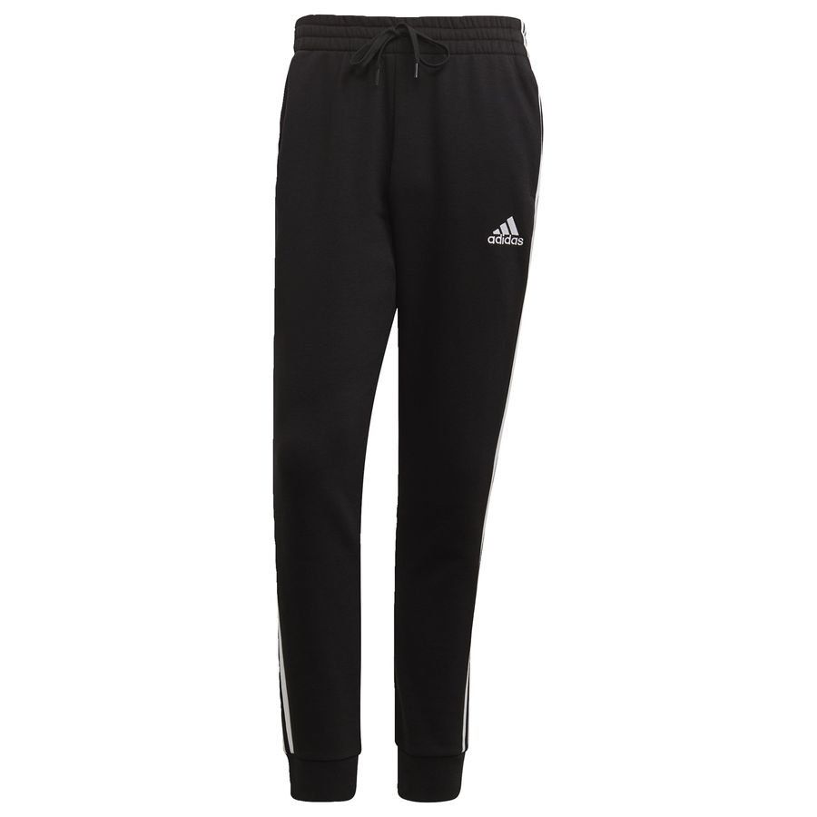 adidas Bas de Survêtement Essentials Fleece Tapered 3-Stripes - Noir/Blanc