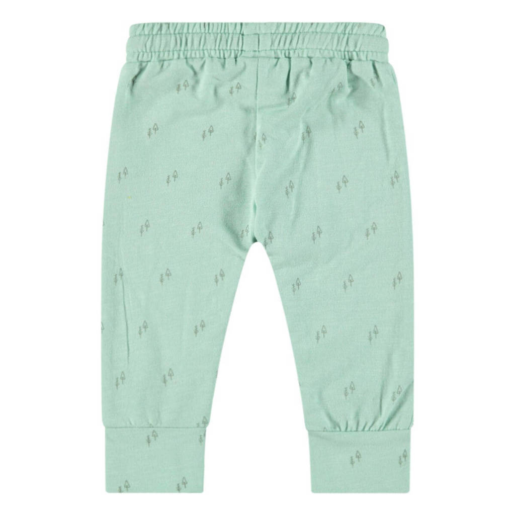 Jollein baby regular fit broek met katoen mintgroen