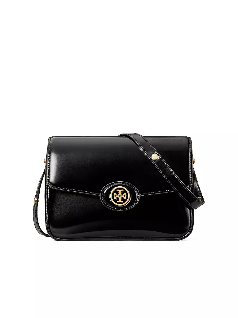 TORY BURCH Ledertasche - Umhängetasche ROBINSON schwarz