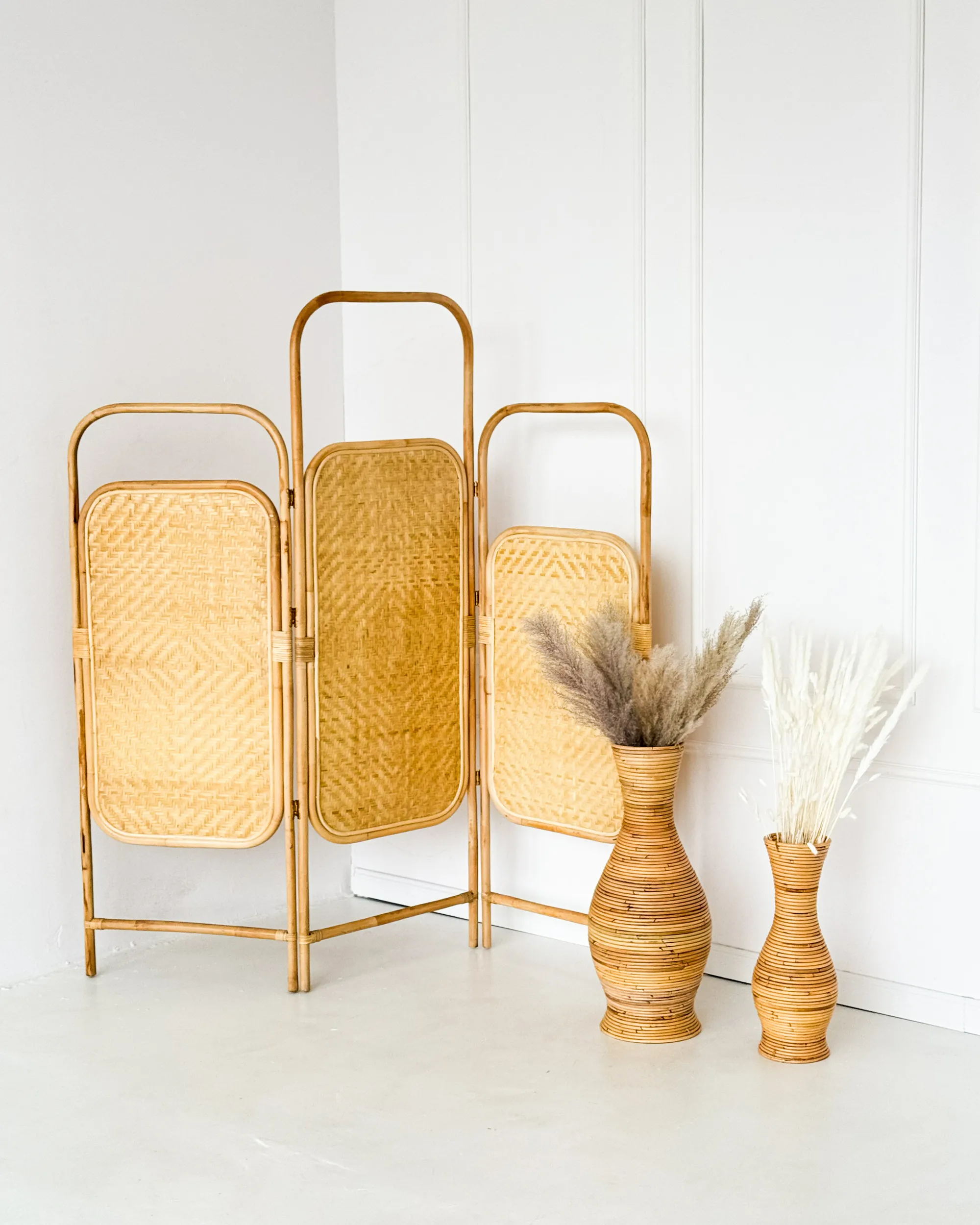 Decoratieve vaas TRINISA Rotan 70 cm Natuurlijk