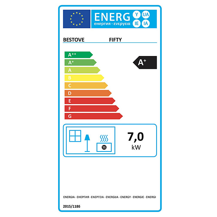 Poêle à granulés Bestove Fifty 7kW noir
