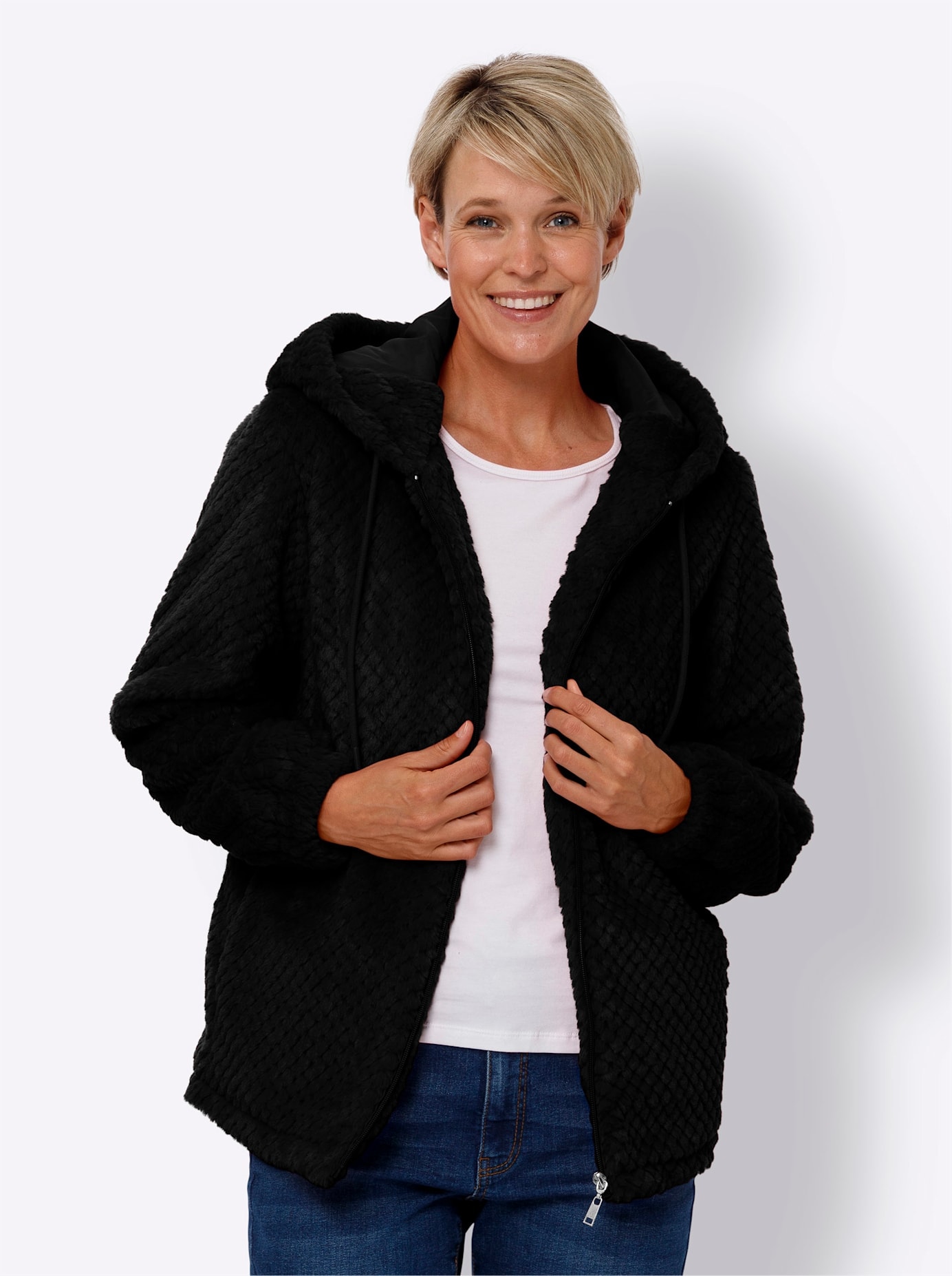 Classic Basics Langjacke mitKapuze