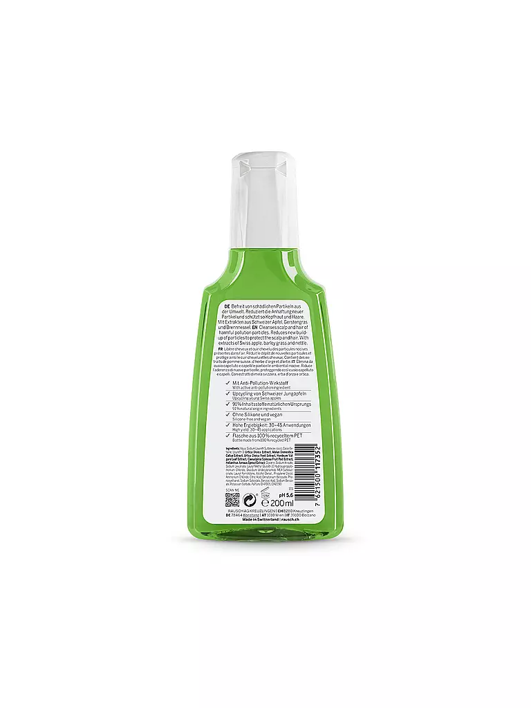 RAUSCH Haarpflege - Anti-Pollution-Shampoo mit Schweizer Apfel 200ml keine Farbe