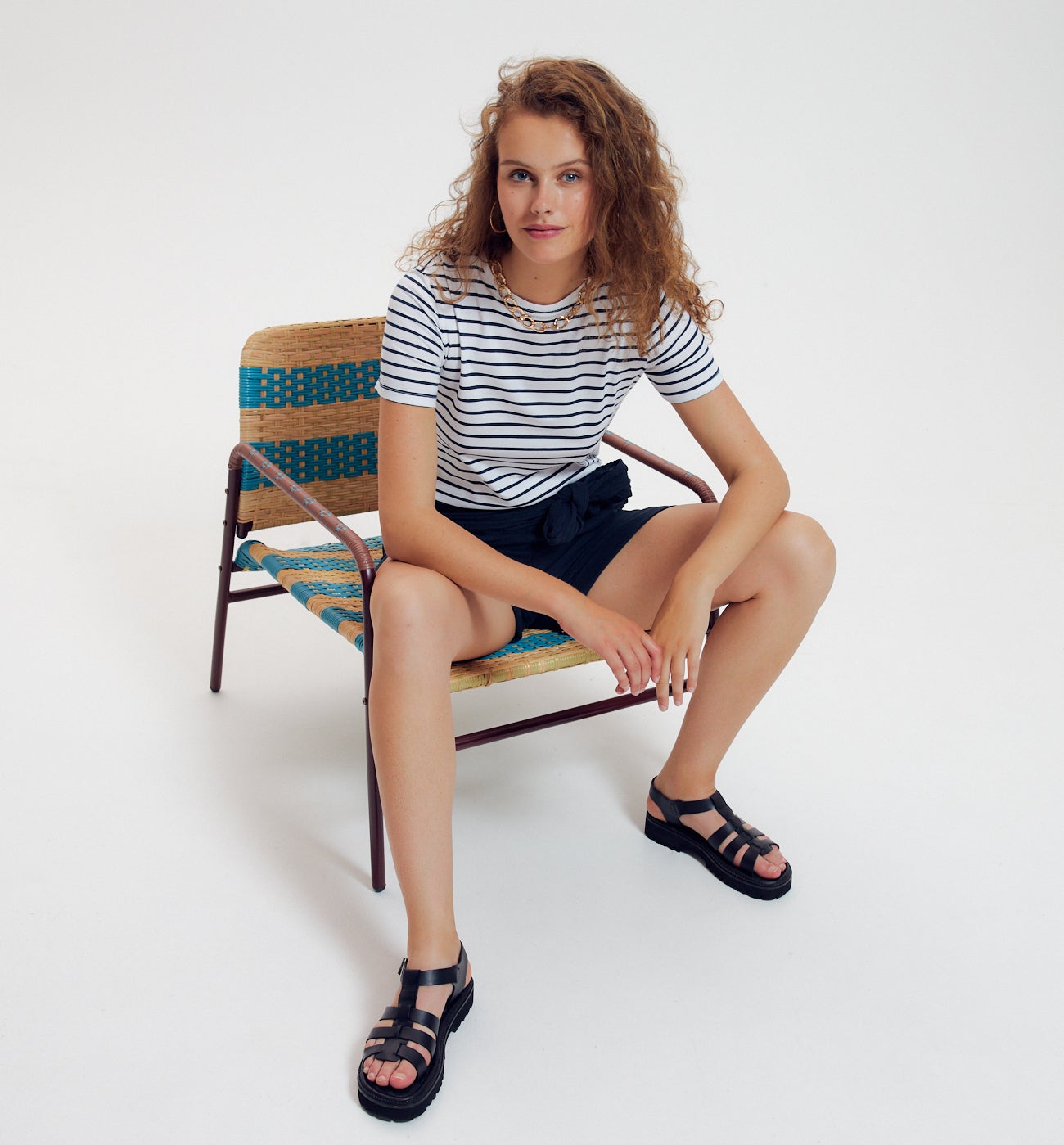 T-shirt marinière Femme - Rayé marine