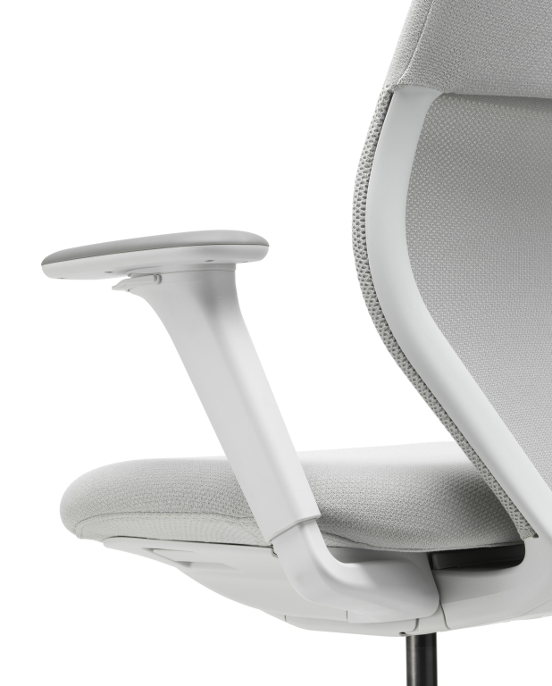 Vitra ACX Mesh 3D bureaustoel grijs onderstel Stone Grey