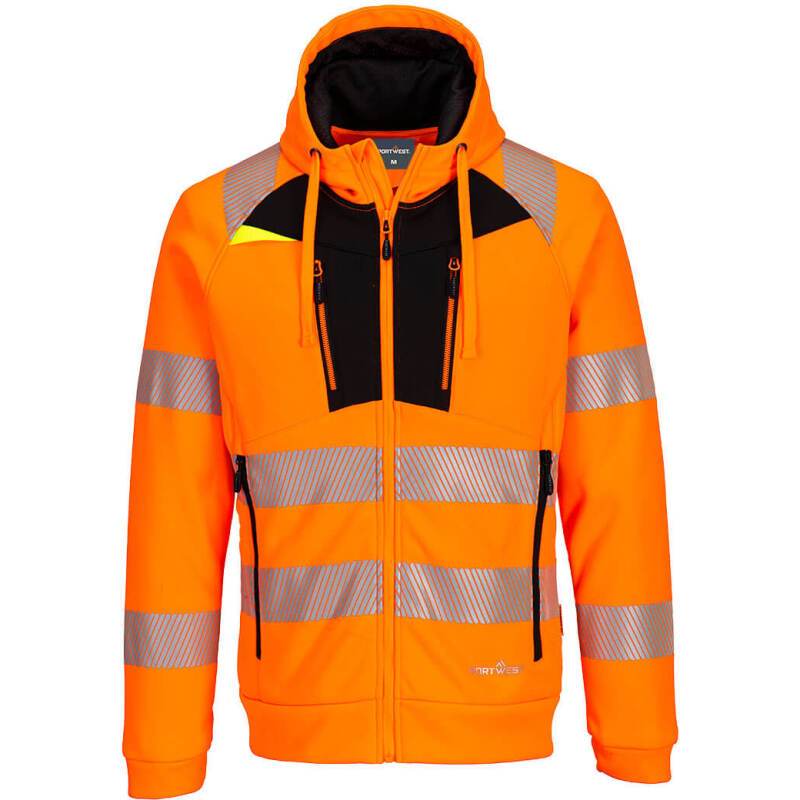 Portwest DX484 Sweat à capuche zippé HV DX4