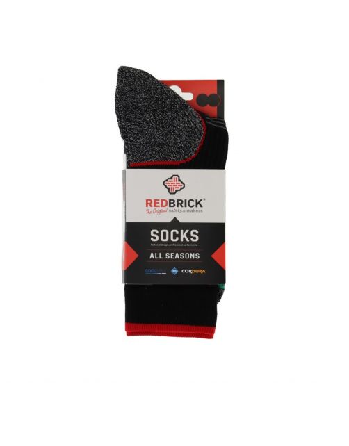 Redbrick Werksok All Season Zwart - Sokken
