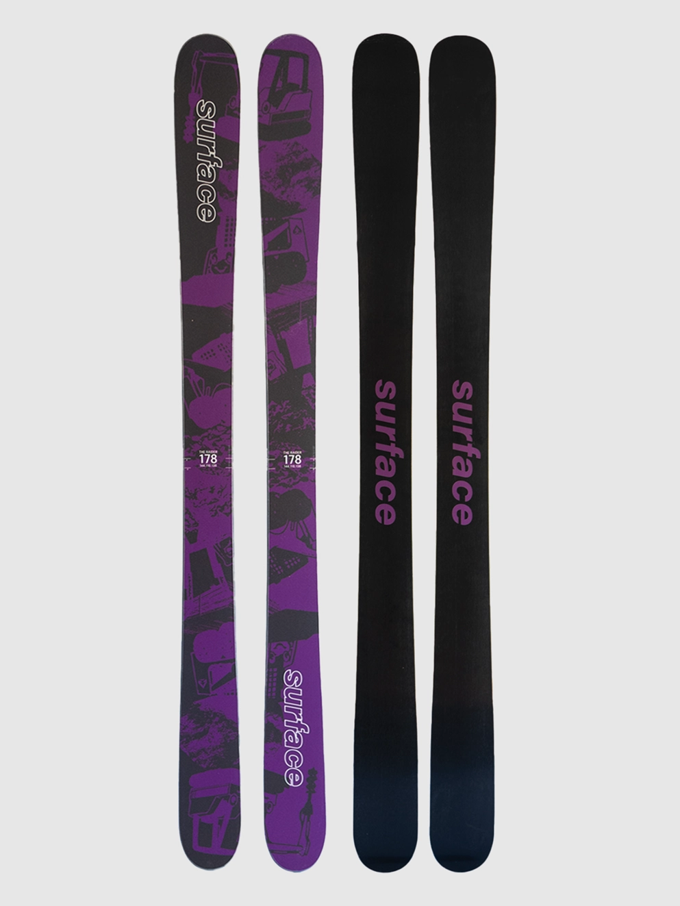 Surface The Raider 2025 Skis purple/black