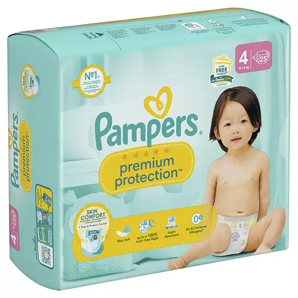 Fraldas Pampers Premium Protection T4 (9-14 kg)