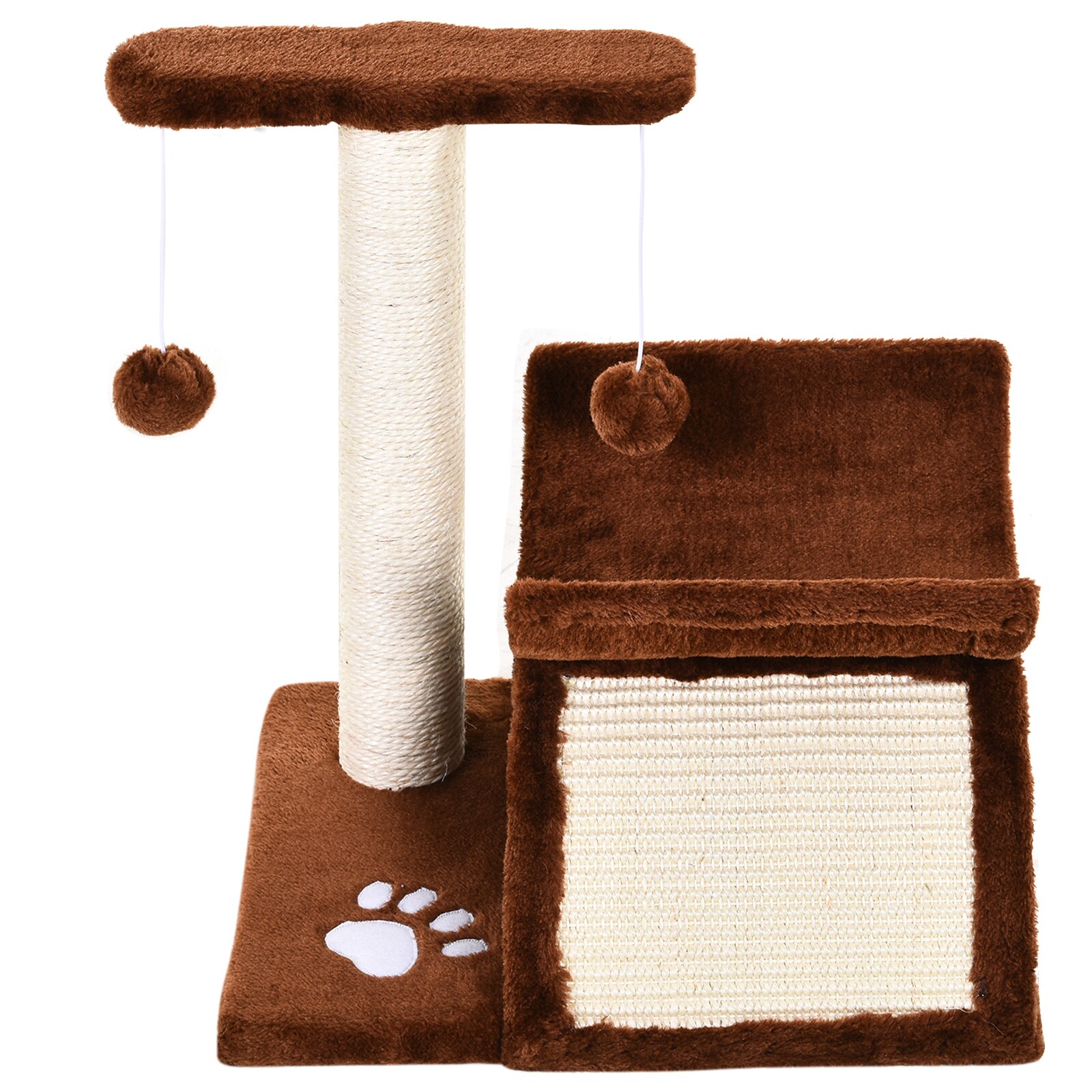 PawHut Katzenkratzbaum mit Ball 40 x 30 x 43 cm (LxBxH)
