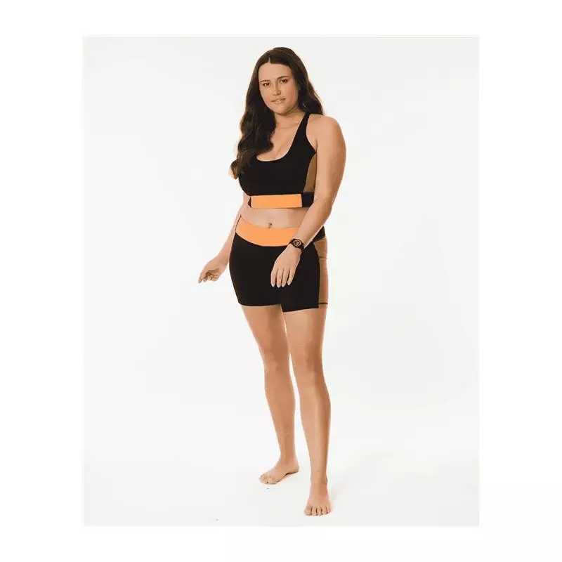 Teeshirt femme RIPCURL Rss Valley Block Crop Black