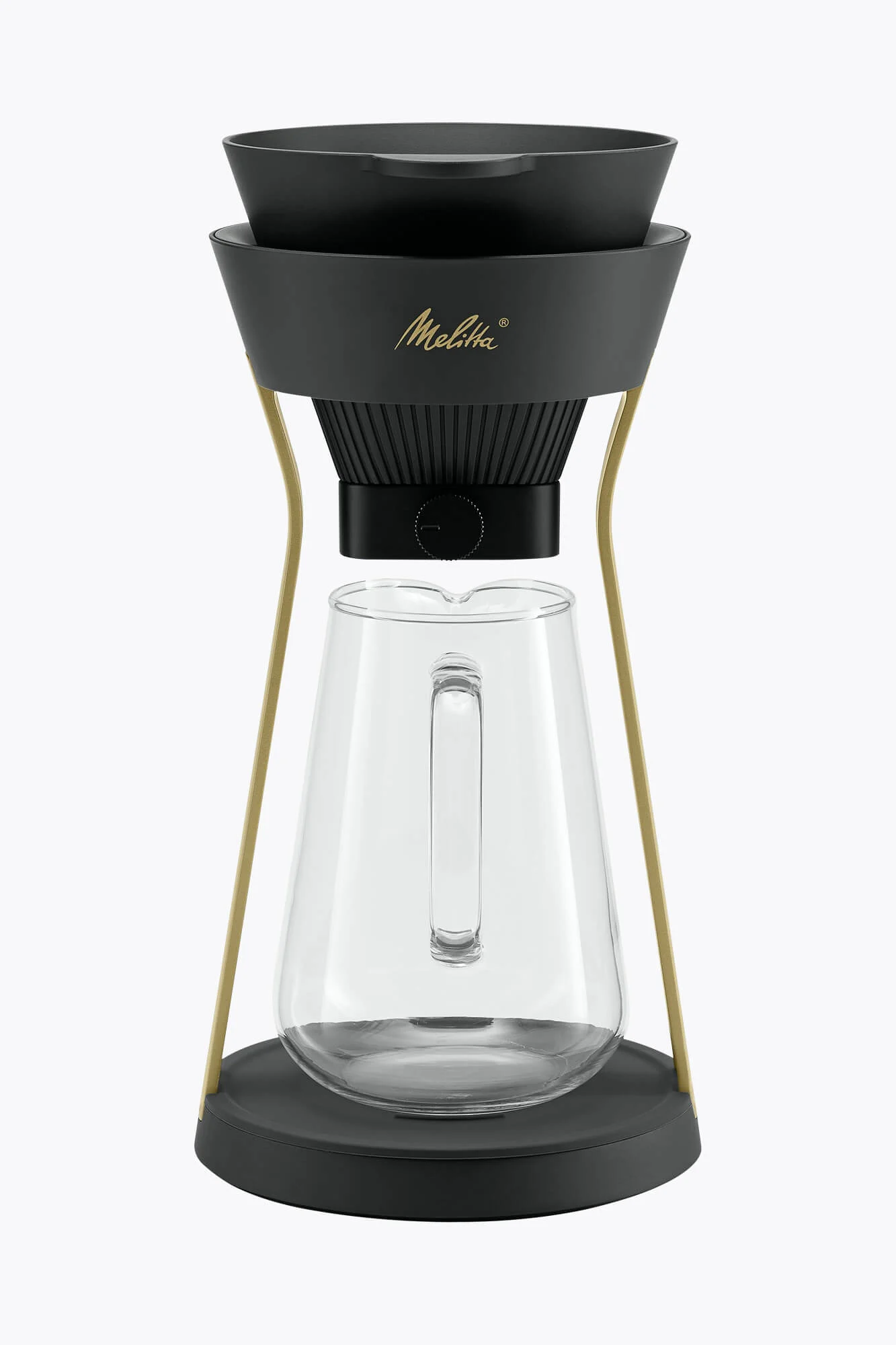 Melitta® Amano Kaffeebereiter Schwarz-Gold