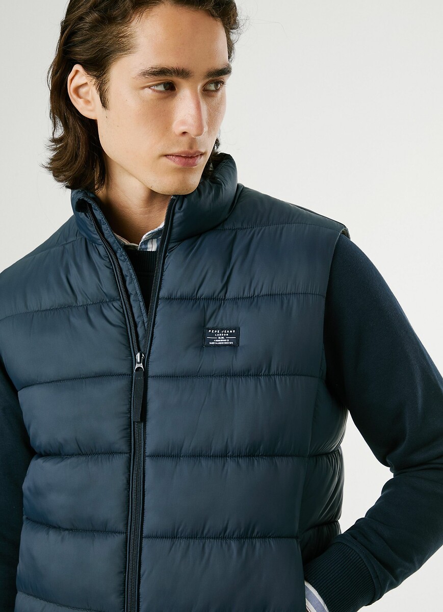 PEPE JEANS<br>Colete com zíper