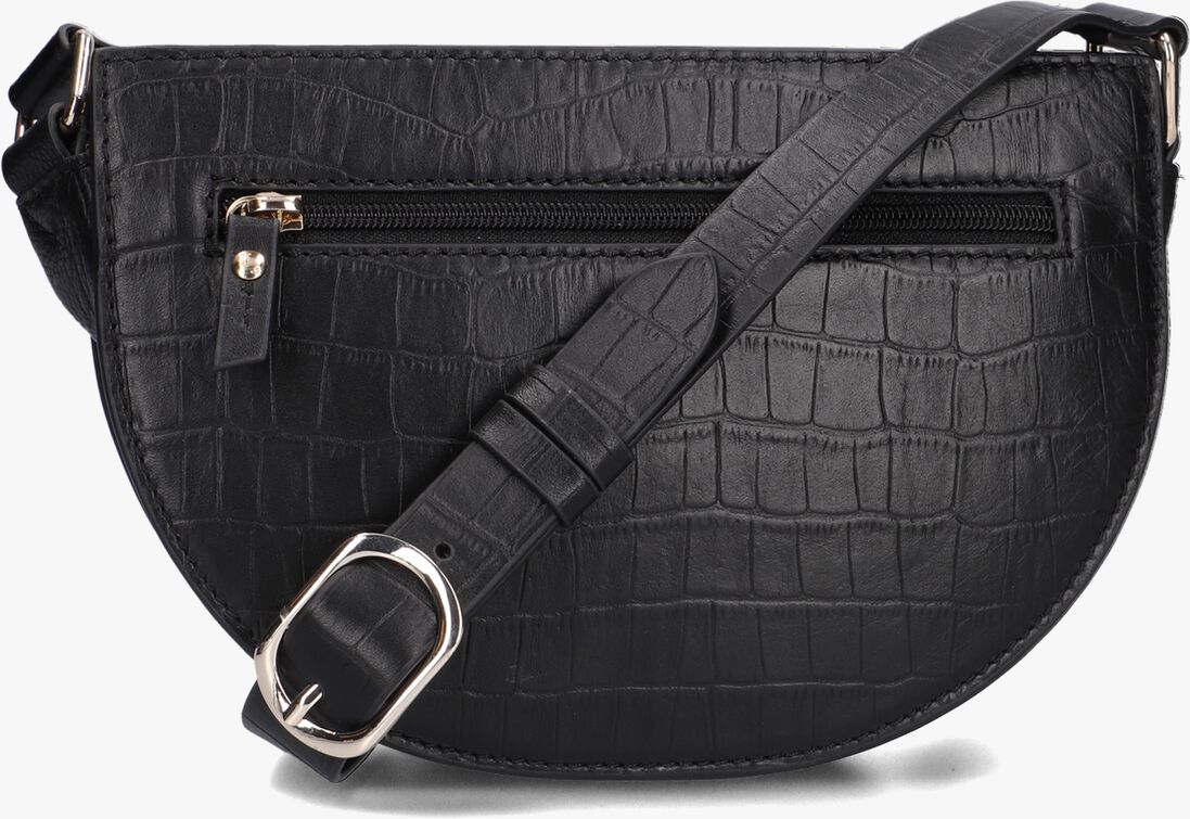 LOULOU ESSENTIELS zwarte loulou essentiels schoudertas crossbody classy croc 1