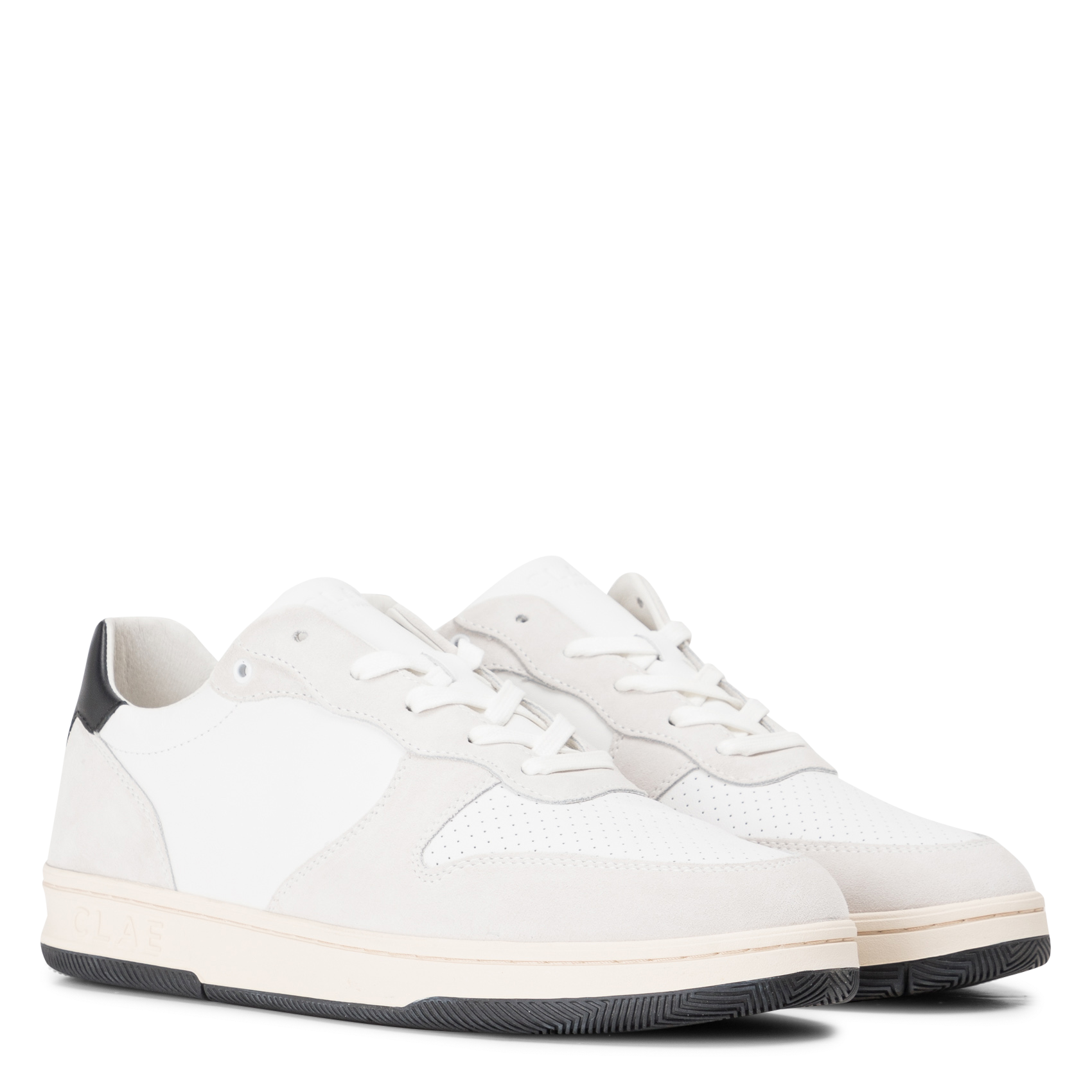 MALONE - Baskets basses en cuir| Blanc
