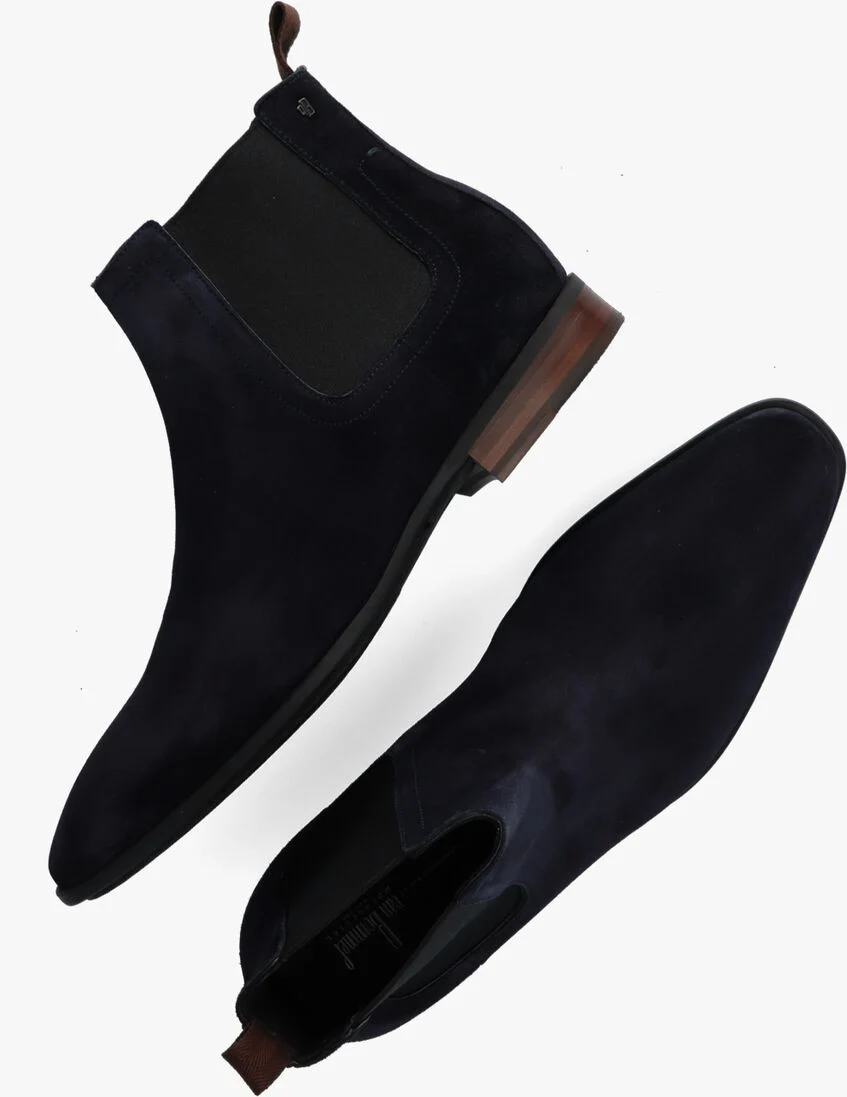 VAN BOMMEL blauwe van bommel chelsea boots sbm-60003