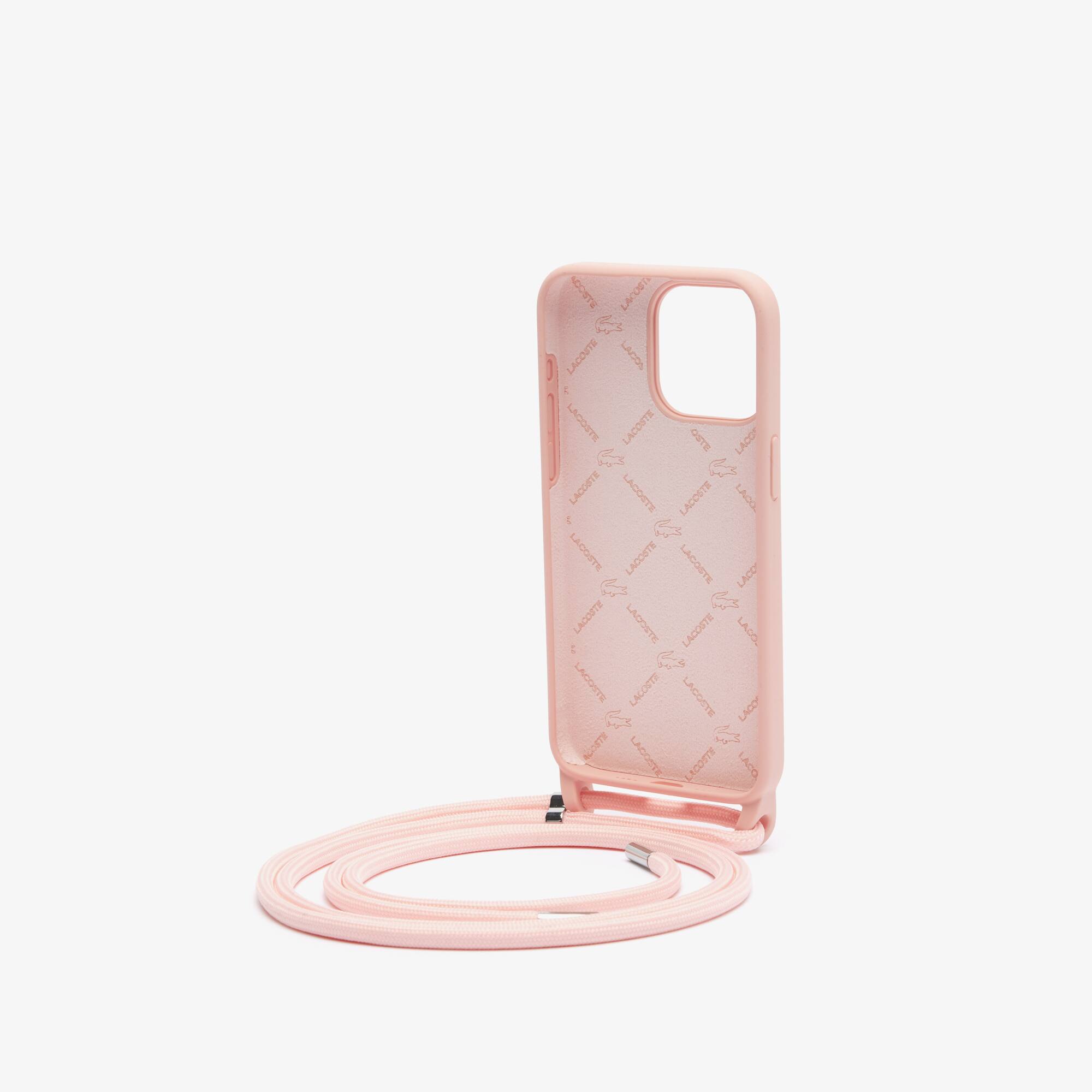 Coque iPhone 15 Pro Max en silicone Coques iPhone - Rose - Lacoste - Unisex