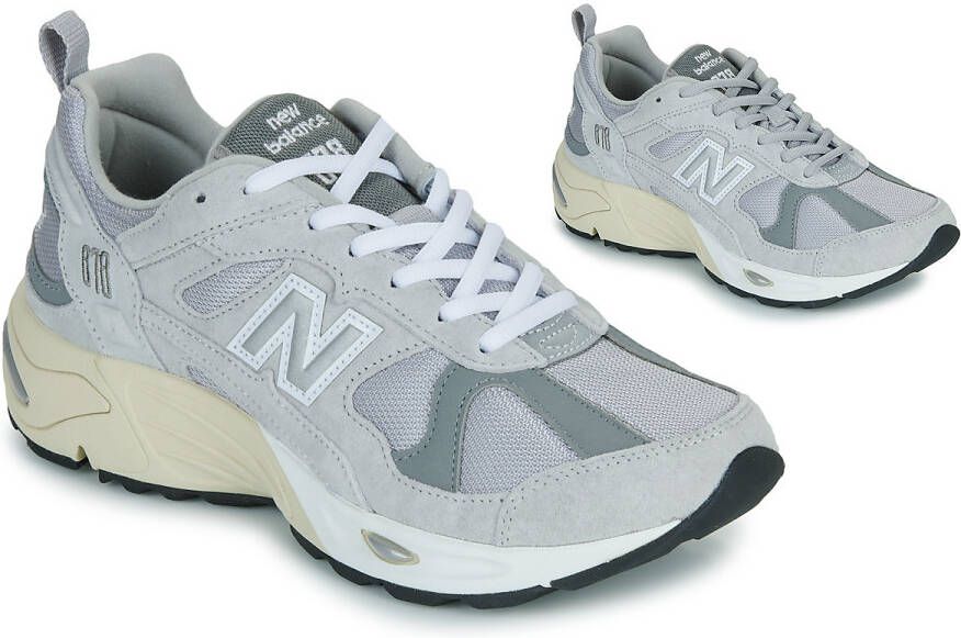 New Balance Synthetisch leren en stoffen sneakers met rubberen zool