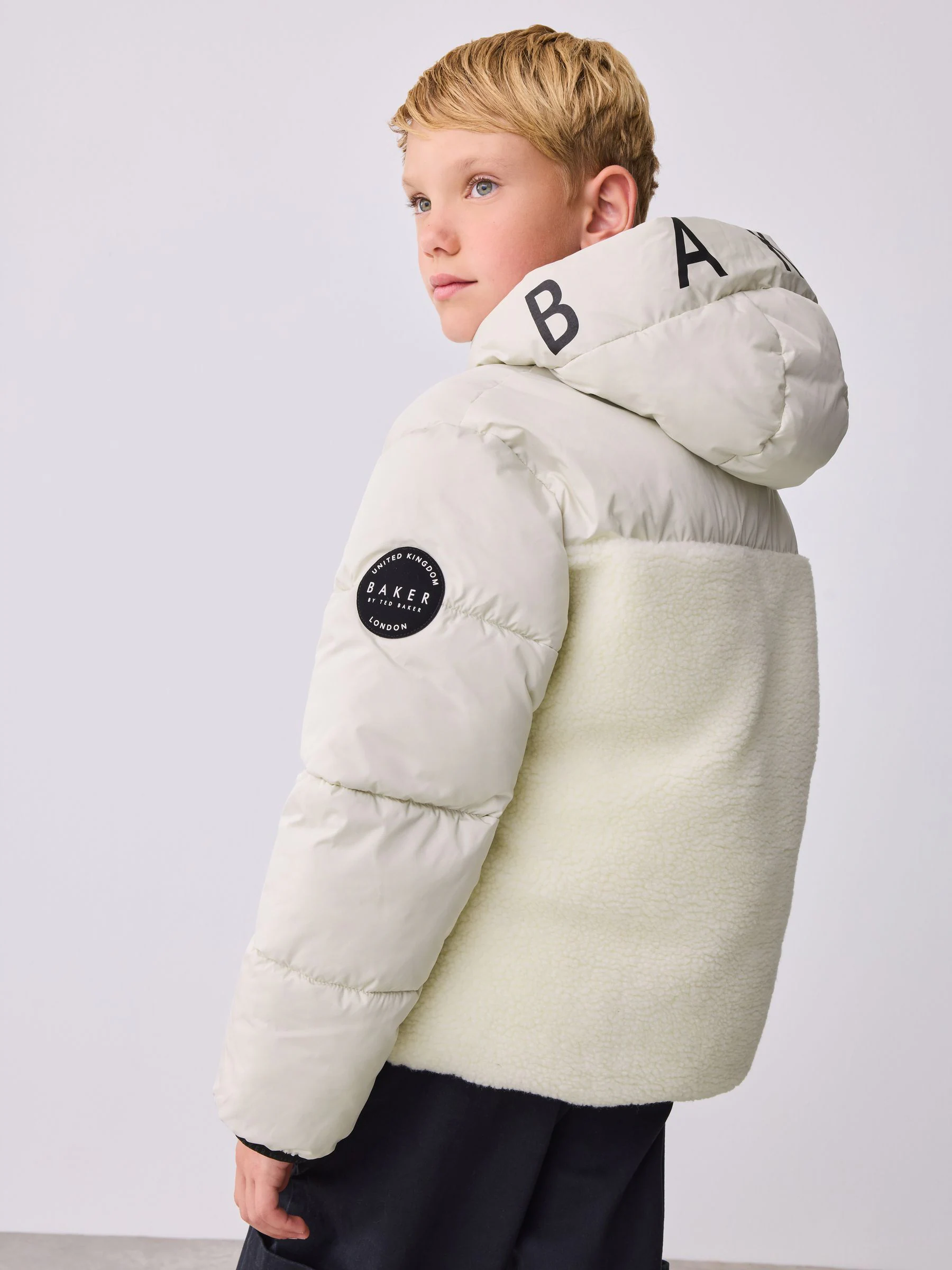 Baker by Ted Baker Neutral Borg Padded Coat