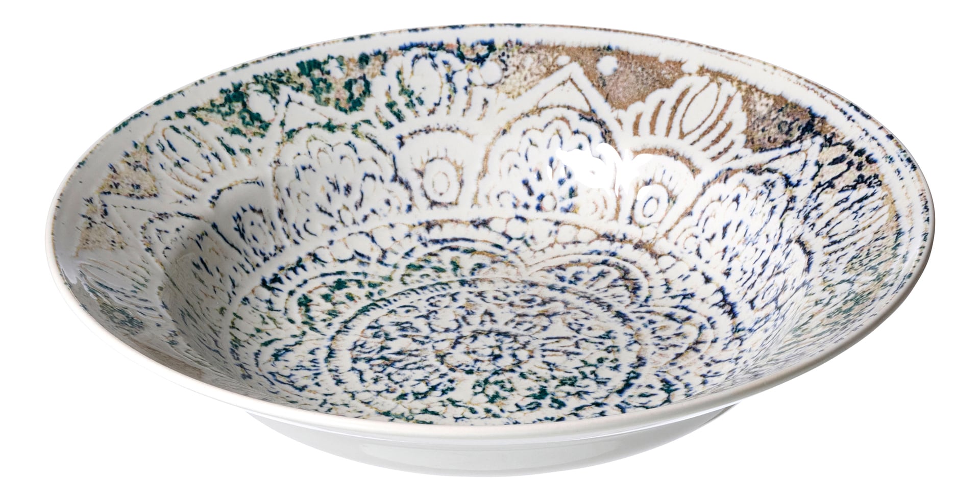 Ritzenhoff & Breker Pastateller LUIGI 29 cm beige/blau