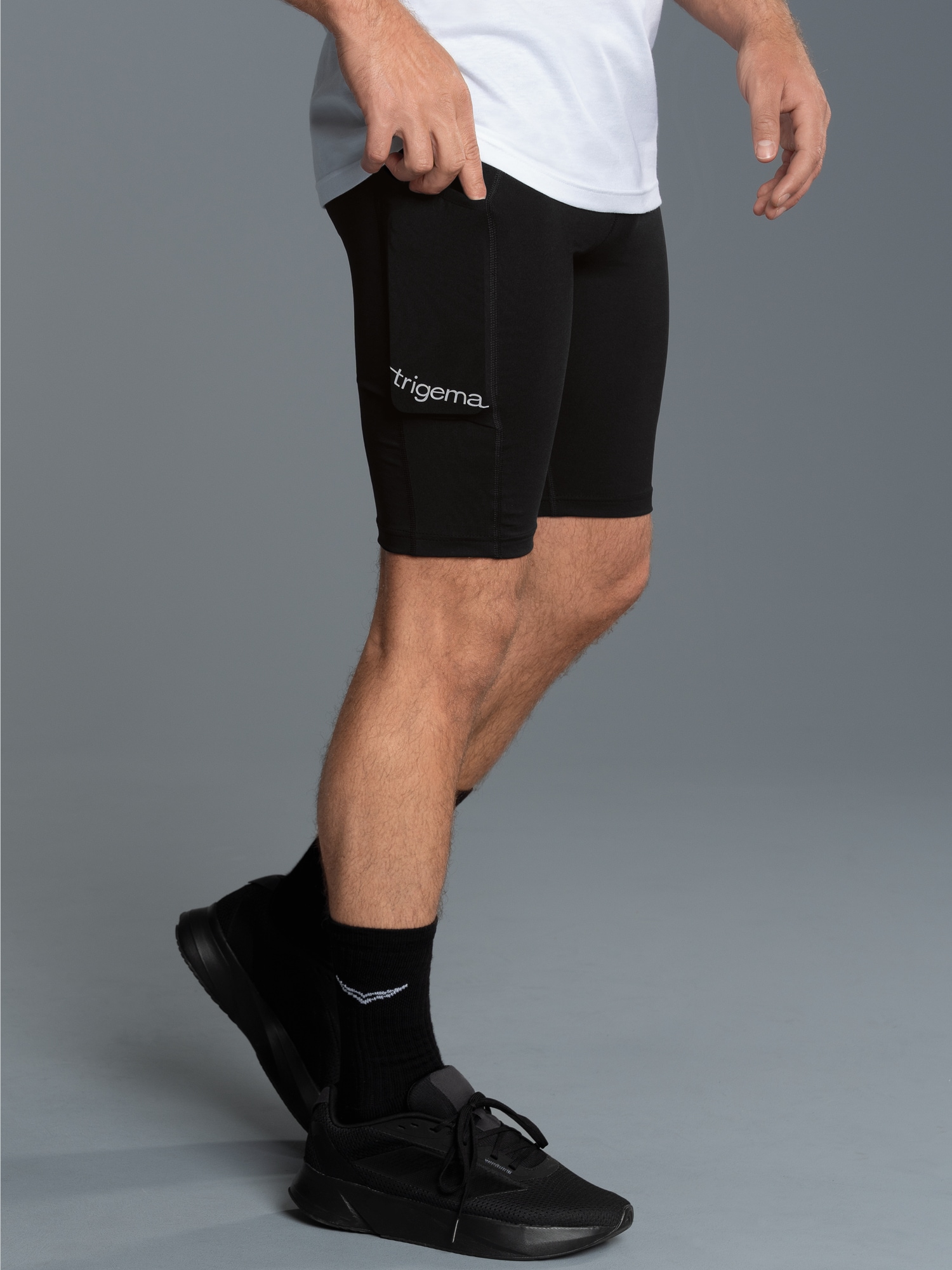 Sporthose mit Handytasche Schwarz