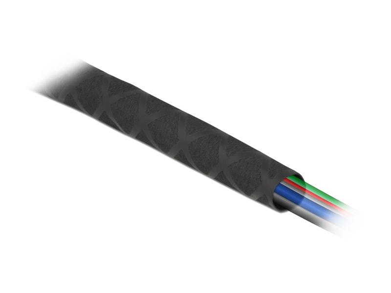 Delock Schrumpfschlauch X-Muster rutschfest 1 m x 20 mm Sch Schrumpfschlauch X-Muster rutschfest 1 m x 20 mm schwarz