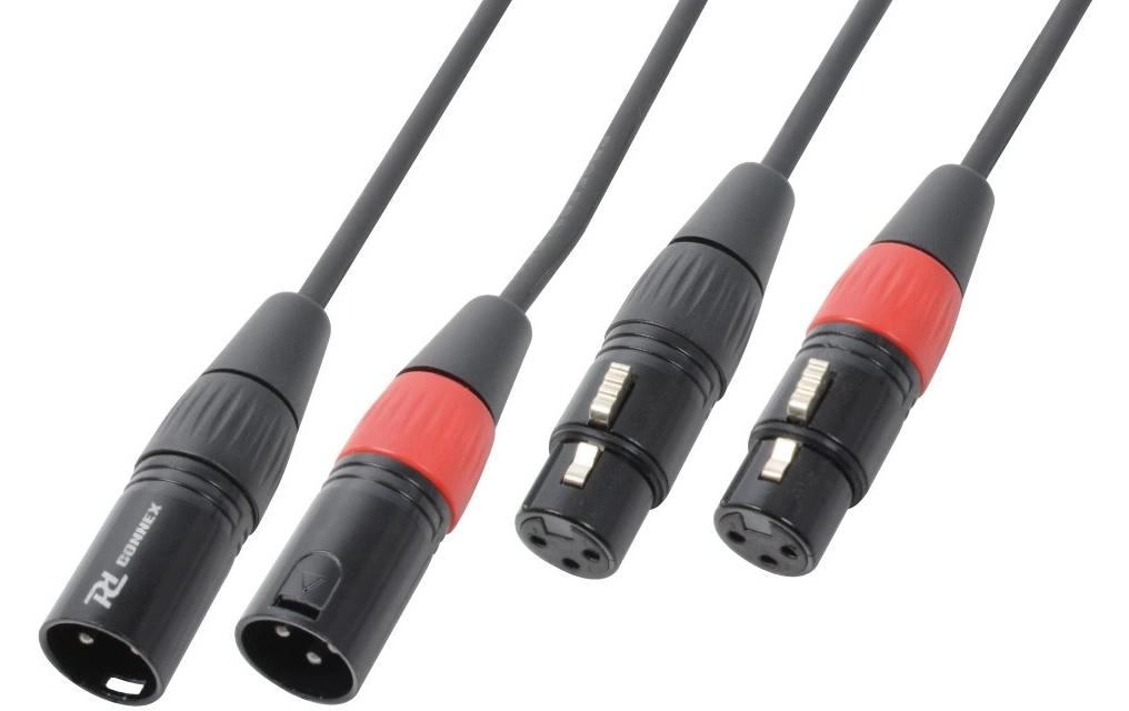 Audio-Kabel CX60-12 2x XLRm, 2x XLRf, 12mAudiokabel 2x XLRm - 2x XLRf