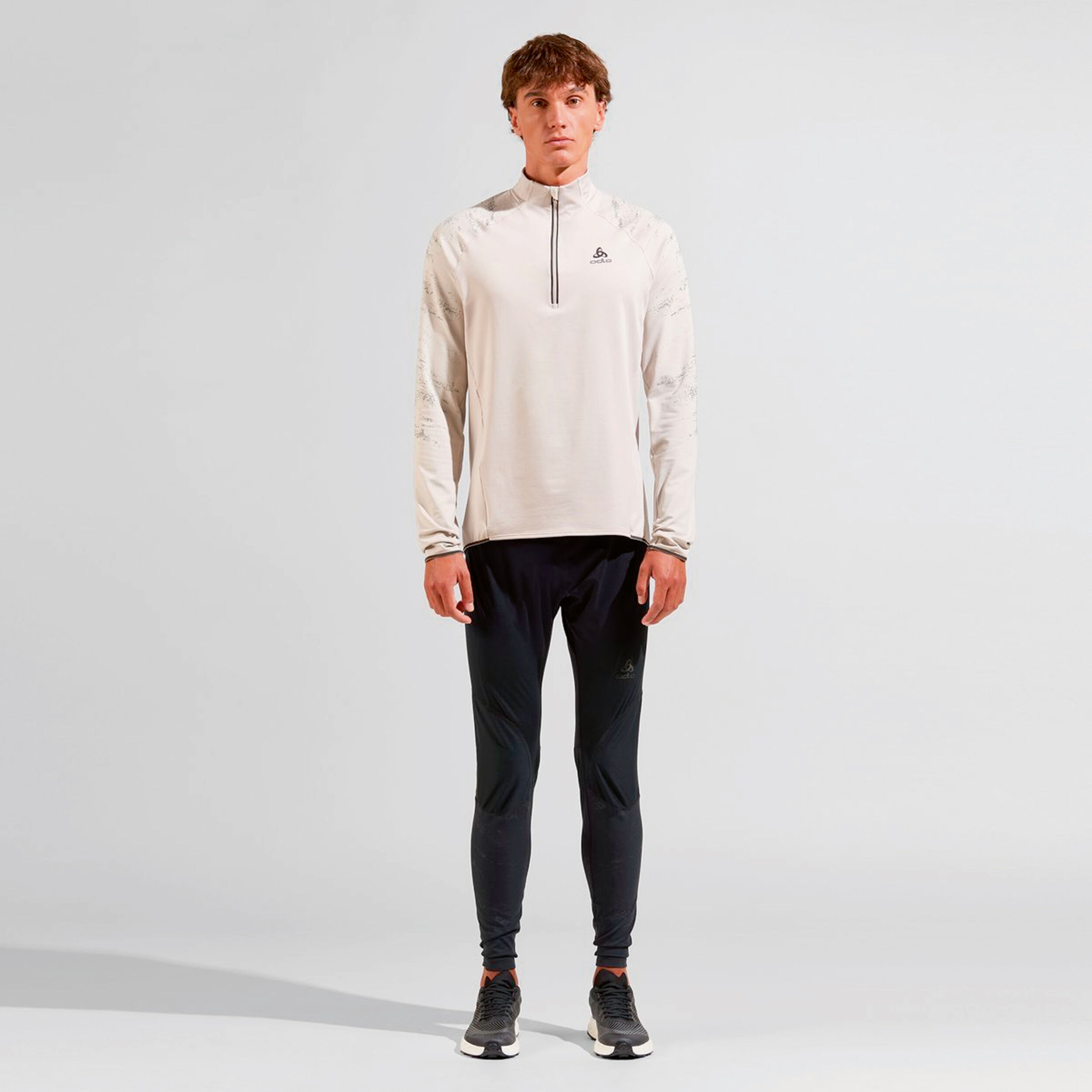 Odlo Zeroweight Warm Reflective Collant Tight Hommes - Noir