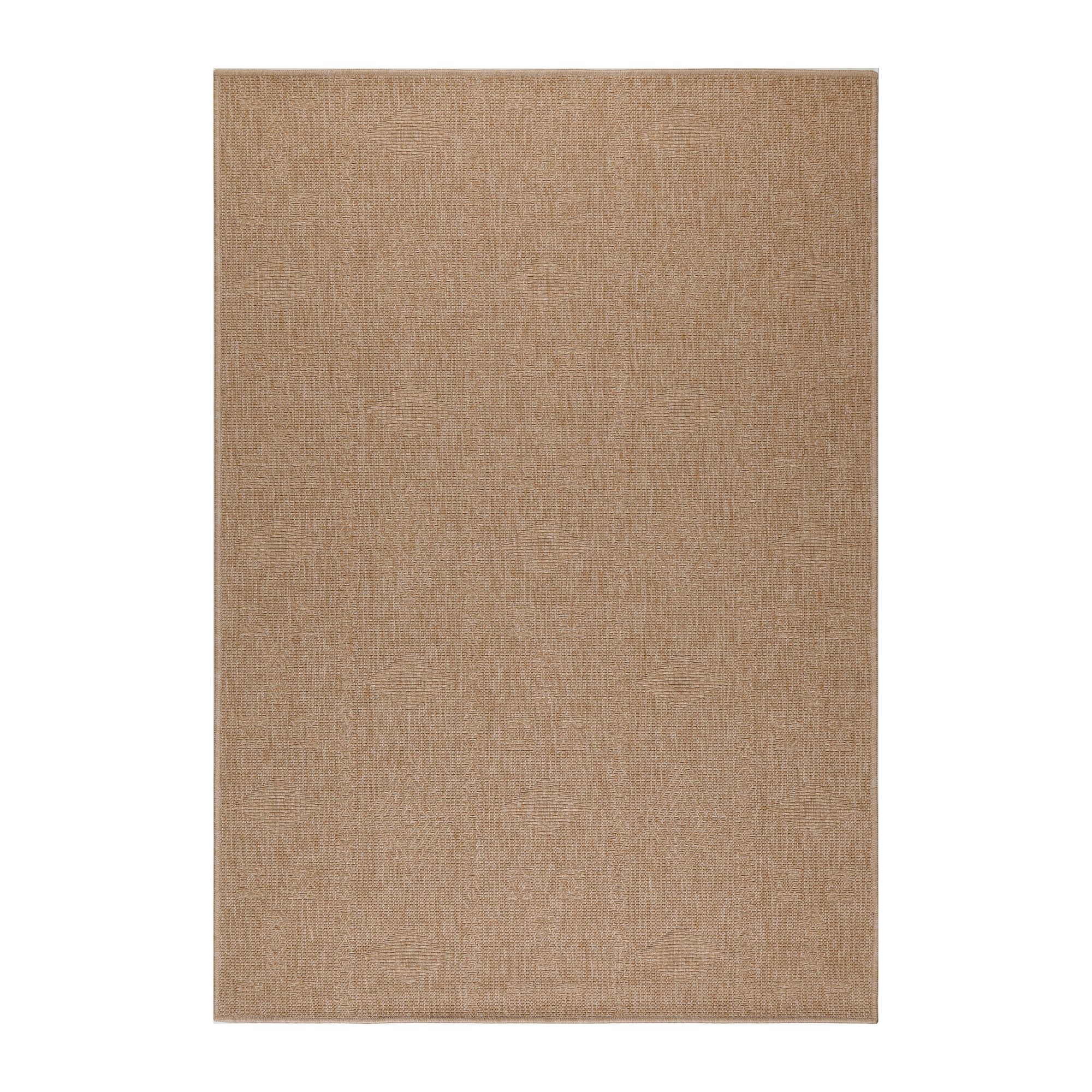 In & Outdoor Teppich Wetterfest Läufer Beige - Balkon Teppich Wasserfest