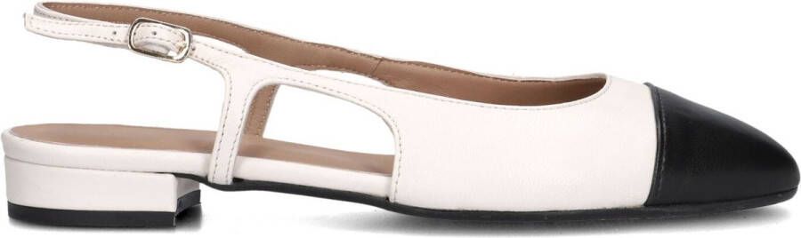 Notre-v Beige leren slingbacks voor dames White Dames