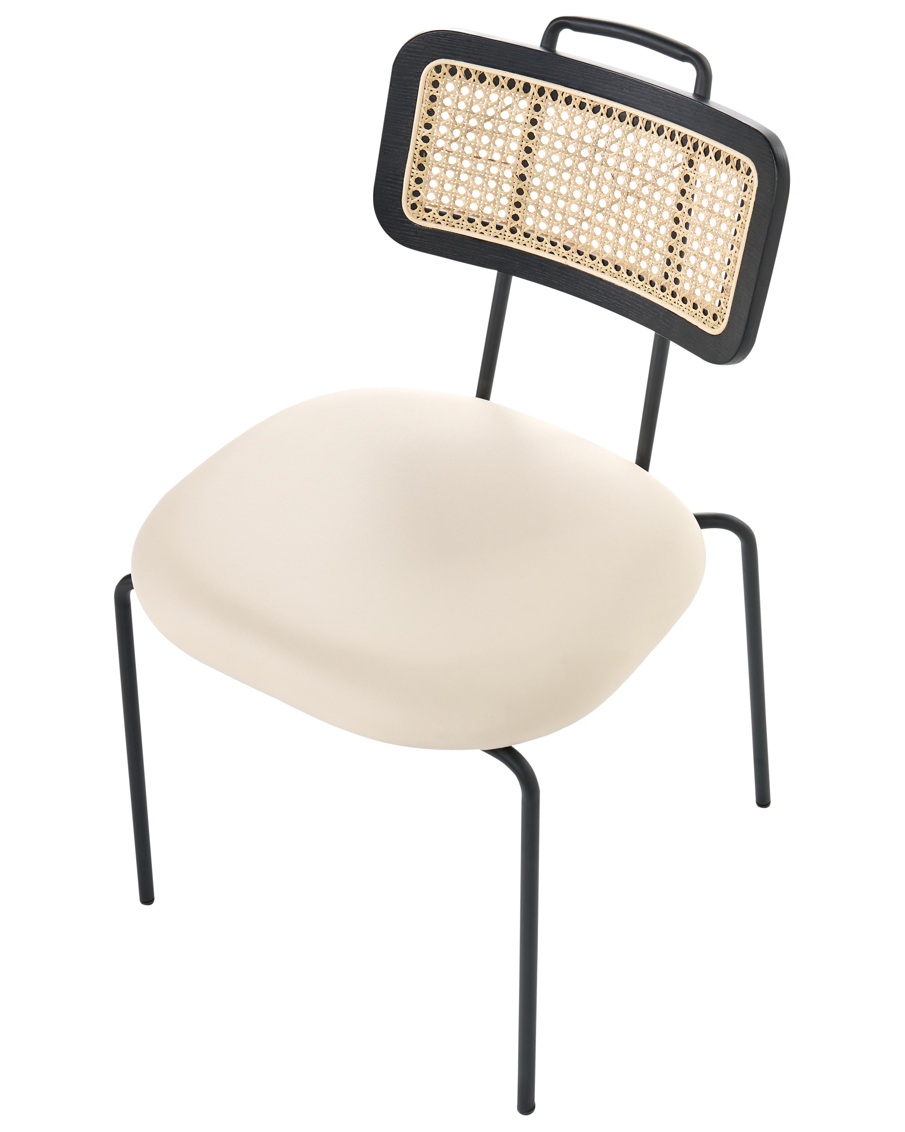 Set van 2 eetkamerstoelen ADELANTO Lichtbeige