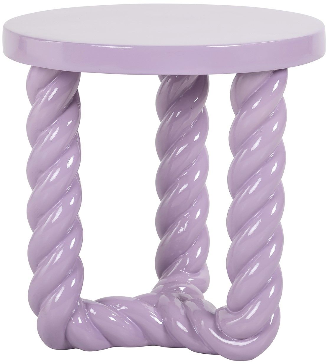 Bijzettafel Paars 212109 Rosly ⌀45  x H46 cm