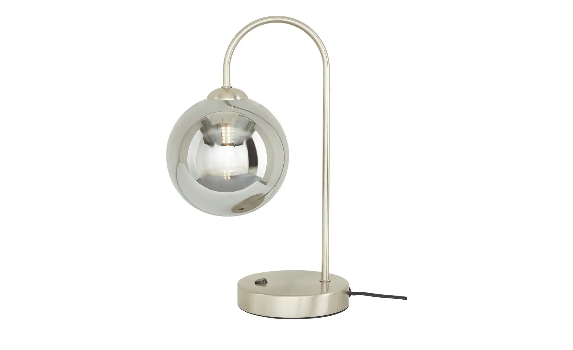 KHG LED-Tischeuchte, 1-flammig, chrom/ Rauchglas