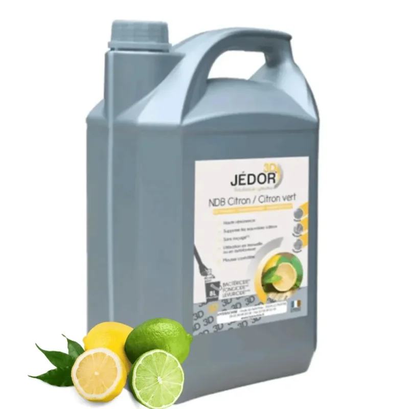 JEDOR - Nettoyant désinfectant 3D - Parfum citron Vert - 5L