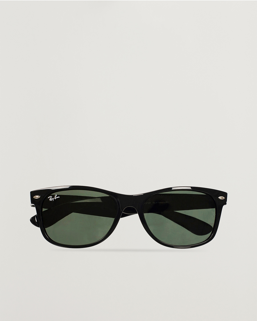 Ray-Ban New Wayfarer Sunglasses Black/Crystal Green