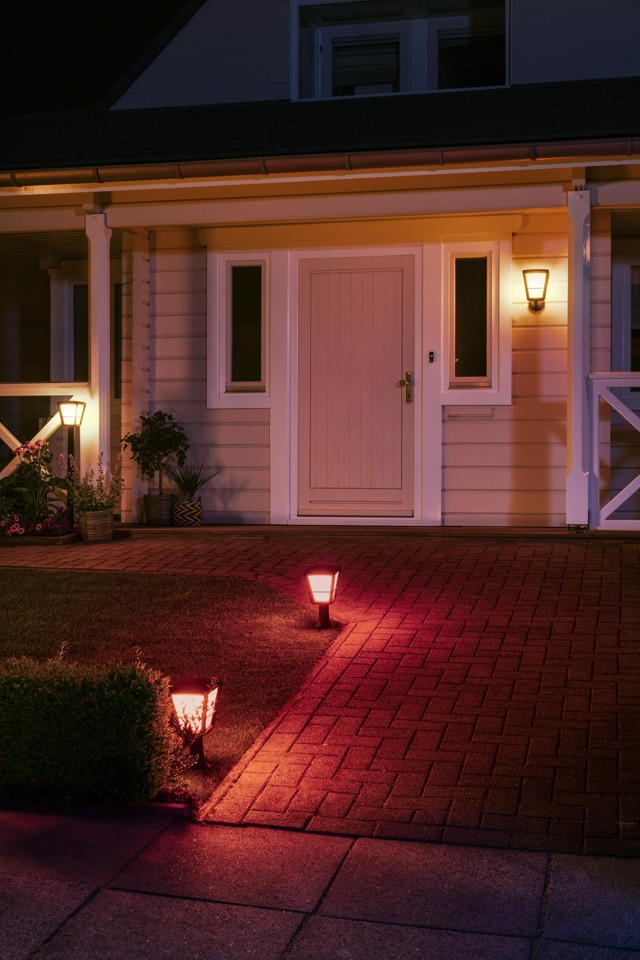 Philips Hue - Econic Up Wall Lantern Outdoor - White & Color Ambiance