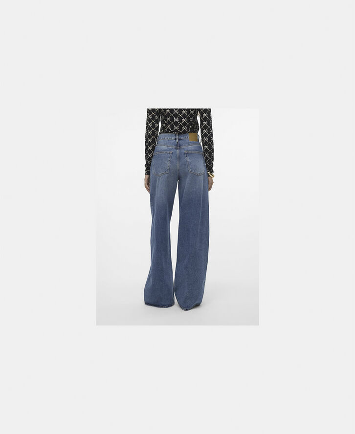 Vero Moda VMELINA SHR WIDE DENIM JEANS BA3284 Medium blue denim