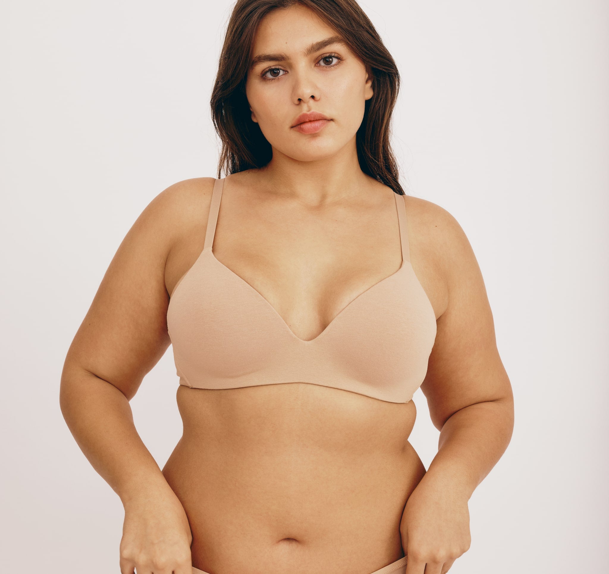 COTTON<br>Core Wireless Plunge Bra