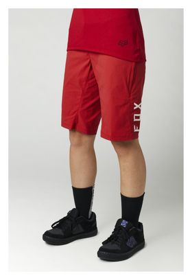 Short avec Peau Femme Fox Ranger Rouge