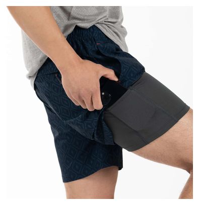 Short 2-en-1 Saxx Multisport Bleu marine