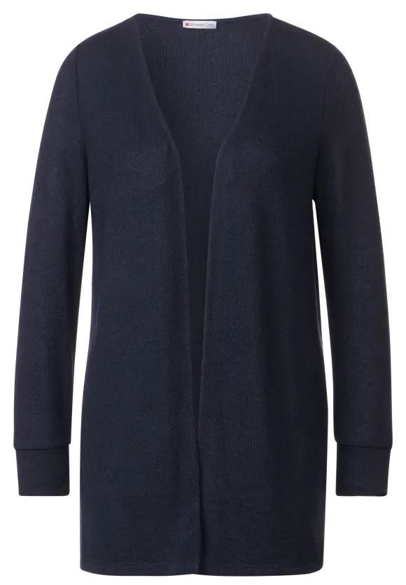 Offene Shirtjacke - deep blue