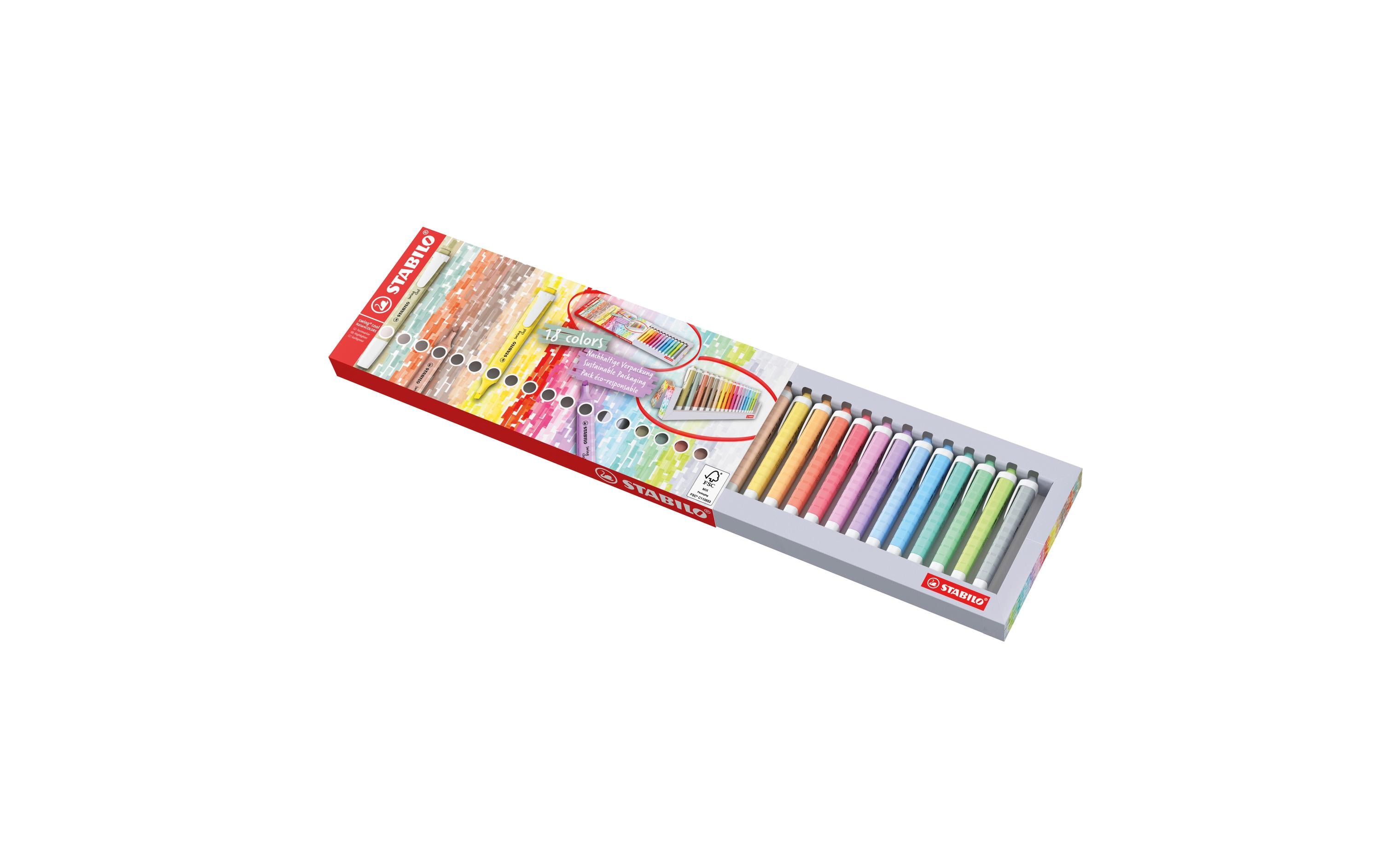 Textmarker Swing Cool NatureCOLORS18er Tischset