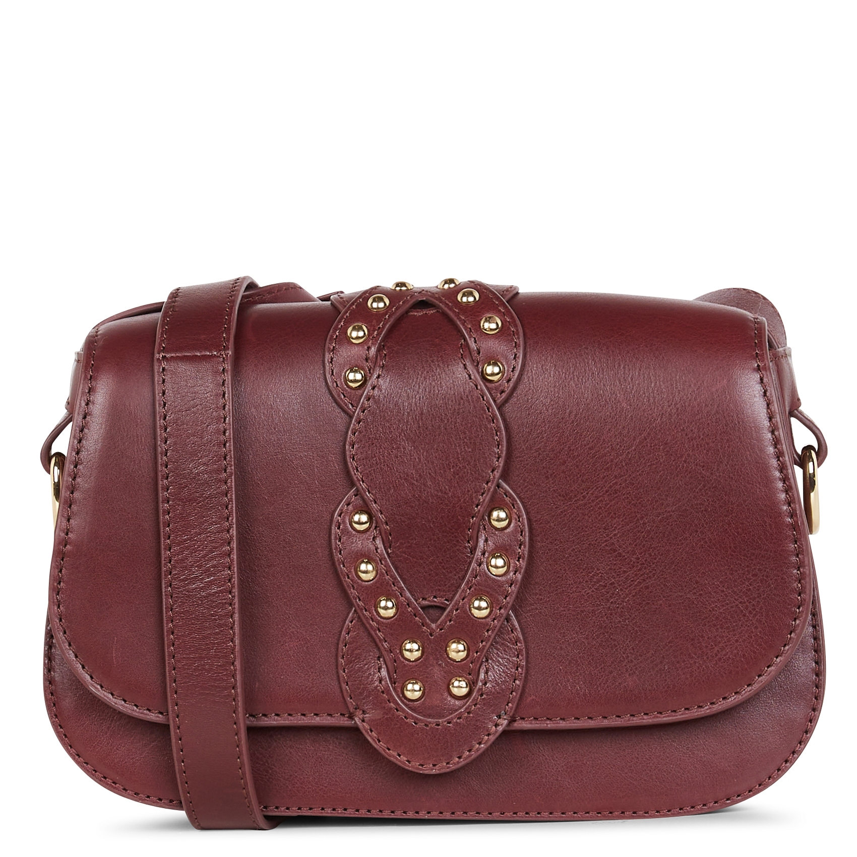 SOLEO - Sac bandoulière en cuir| Rouge