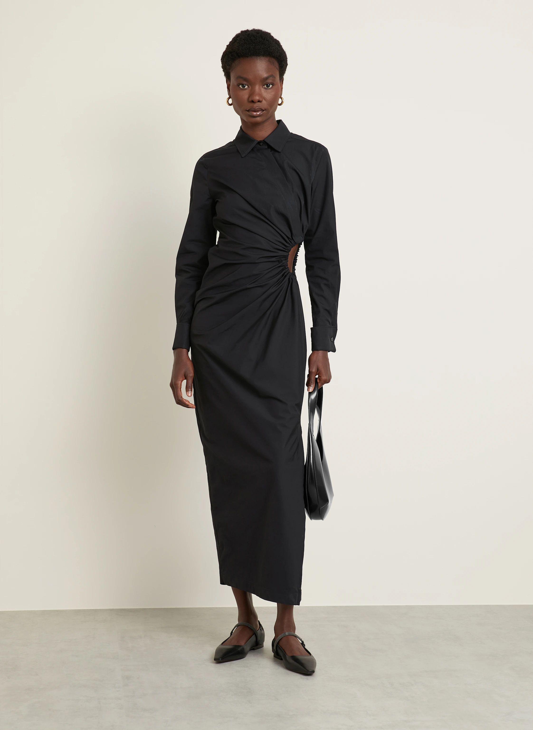 Max Mara Hemdblusenkleid ETERE mit Cut-out